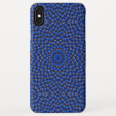 Eend op blauwe caleidoscoop... Case-Mate iPhone case (Achterkant)