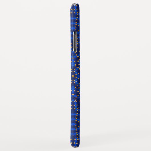 Eend op blauwe caleidoscoop... Case-Mate iPhone case (Achterkant/rechts)