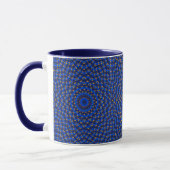 Eend op Blauwe Kaleidoscoop Klein Mok (Links)