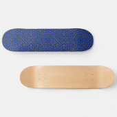 Eend op Blauwe Kaleidoscoop Klein Skateboard (Horizontaal)