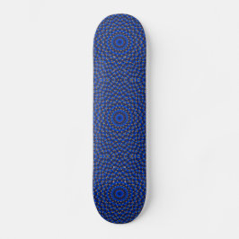 Eend op Blauwe Kaleidoscoop Klein Skateboard