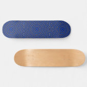 Eend op Blauwe Kaleidoscoop Klein Skateboard (Horizontaal)