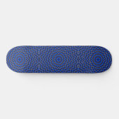 Eend op Blauwe Kaleidoscoop Klein Skateboard (Horizontaal)