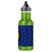 Eend op Blauwe Kaleidoscoop Waterfles (Rechts)