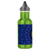 Eend op Blauwe Kaleidoscoop Waterfles (Links)