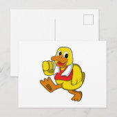 Eend op de loop briefkaart (Voorkant / Achterkant)