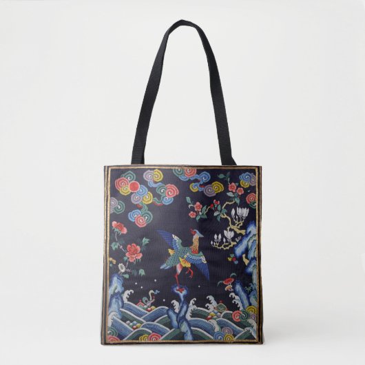 Eend op de vijver uit de Qing-dynastie Tote Bag (Voorkant)