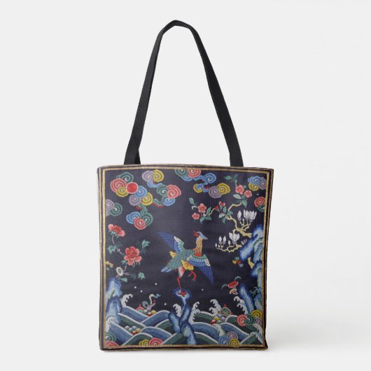 Eend op de vijver uit de Qing-dynastie Tote Bag (Achterkant)