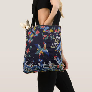 Eend op de vijver uit de Qing-dynastie Tote Bag