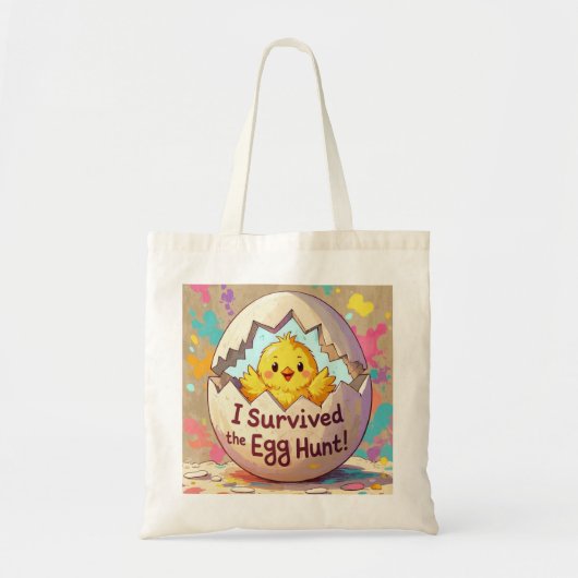 Eend overleefde de paaseierjacht tote bag (Voorkant)