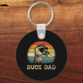 Eend Papa Eend Lovers Daddy Vader&#; s Day Sleutelhanger (Voorkant)