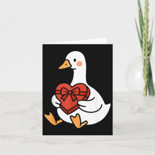 Eend Pretentieloos Domme Gans Valentijnsdag Liefde Kaart