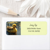 Eend retouradreslabels  etiket (Insitu)