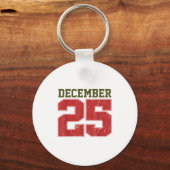 Eend Retro Halls Kerstmis Wilde Eend Kerstmis Eend Sleutelhanger (Voorkant)