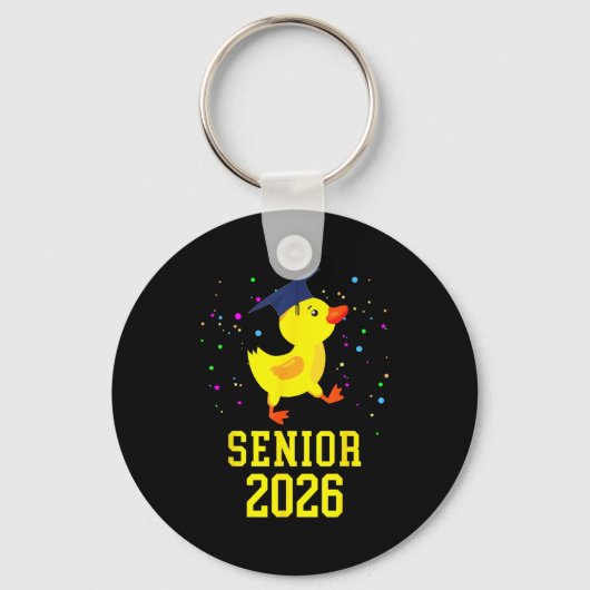 Eend senior 2026 afstudeer school & college sleutelhanger (Voorkant)
