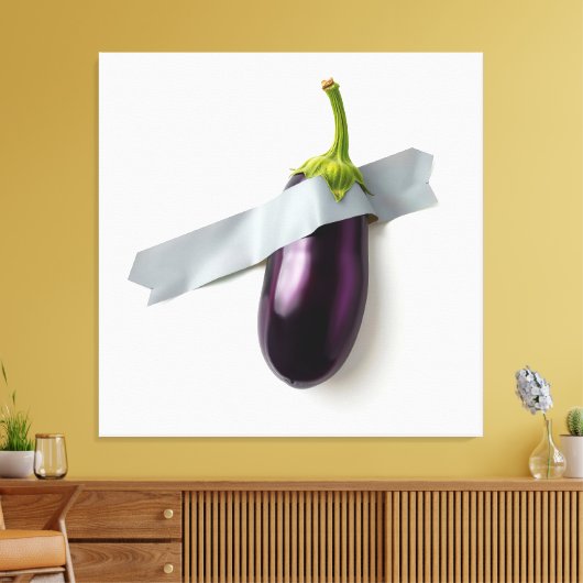 Eend-Taped Aubergine Canvas (Insitu (Woonkamer))