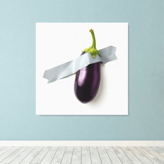 Eend-Taped Aubergine Canvas (Insitu (Houten vloer))