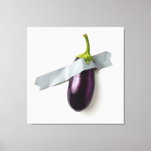 Eend-Taped Aubergine Canvas (Voorkant)