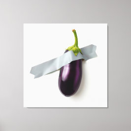 Eend-Taped Aubergine Canvas Afdruk