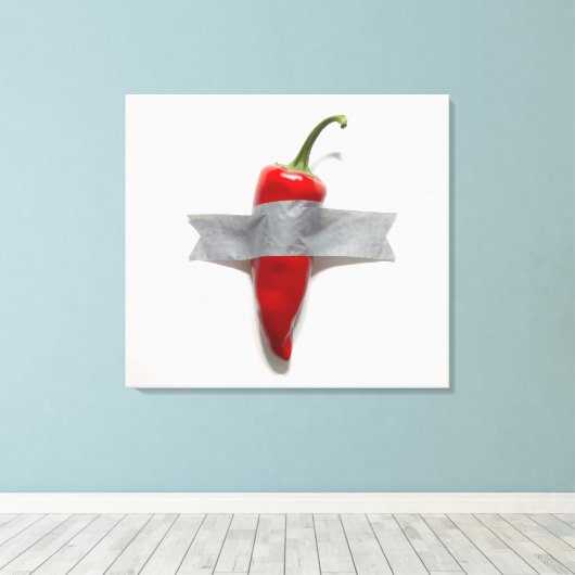 Eend-Taped Chili Canvas (Insitu (Houten vloer))