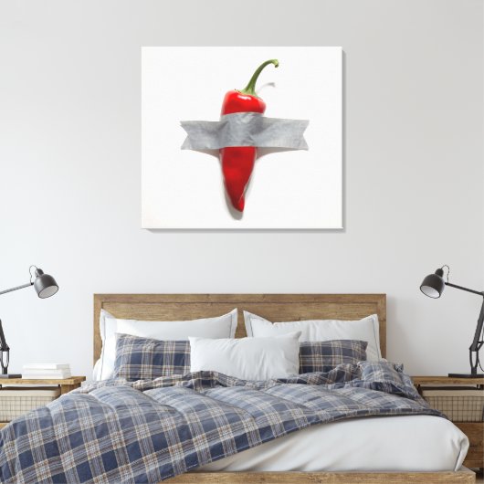 Eend-Taped Chili Canvas (Insitu (Slaapkamer))