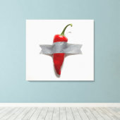 Eend-Taped Chili Canvas Afdruk (Insitu (Houten vloer))