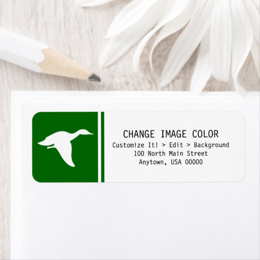 Eend - Terugkeeradreslabel Etiket (Insitu)