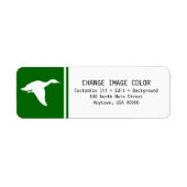 Eend - Terugkeeradreslabel Etiket (Voorkant)