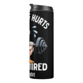 Eend tillen van alles doet pijn grafisch thermosbeker (Geroteerd rechts)