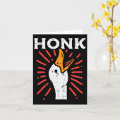 Eend Toeter Grappige Kwak Gans Kip Meme Mannen Vro Kaart (Gele Bloem)