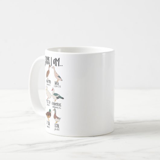 Eend typt Christelijk God zegt dat ik bijbelvers r Koffiemok (Voorkant links)