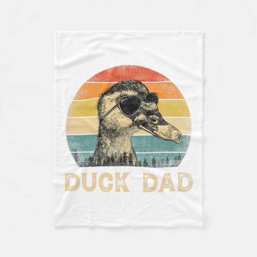 eend vader eend liefhebbers papa vader # 39; s da fleece deken (Voorkant)