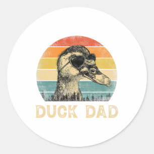 eend vader eend liefhebbers papa vader # 39; s da ronde sticker