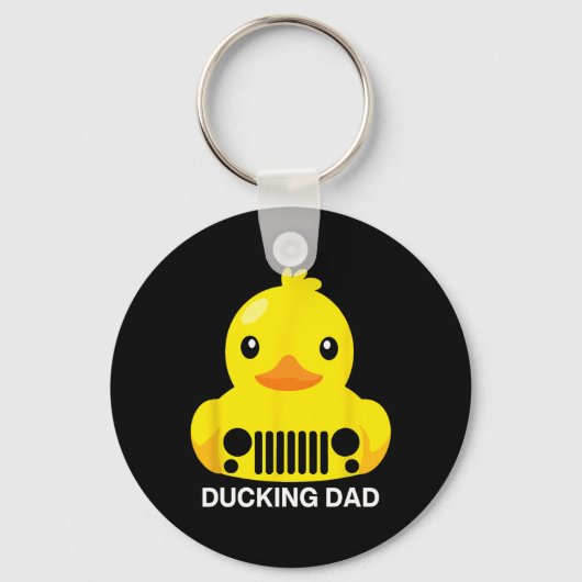 Eend Vader Jagen Opa Oma Grappige Vaderdag Sleutelhanger (Voorkant)