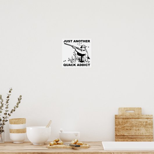 Eend Verslaafde Grappige Poster (Keuken)