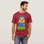 Eend Verzorging Bos bloemen Bruiloft T-shirt (Voorkant volledig)