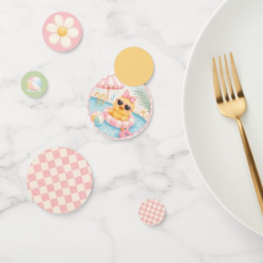 Eend Vijver Verjaardagsfeest Tafel Confetti (Groep)