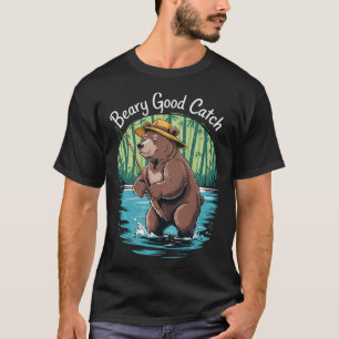 Eend Visser Vissen Vissersstok T-shirt