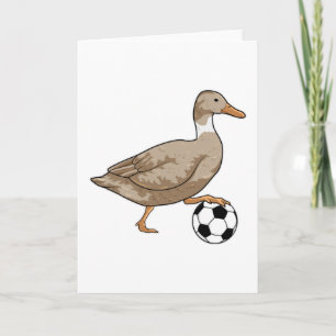 Eend Voetbal speler Voetbal Kaart