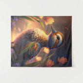 Eend Vogel Dier Portret Schilderij Wildlife Ponds Wandkleed (Voorkant (horizontaal))