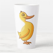 eend, vogel, eend afbeeldingen latte mok (Voorkant)