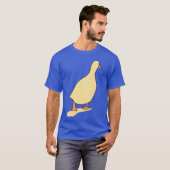 Eend vogel retro t-shirt (Voorkant volledig)