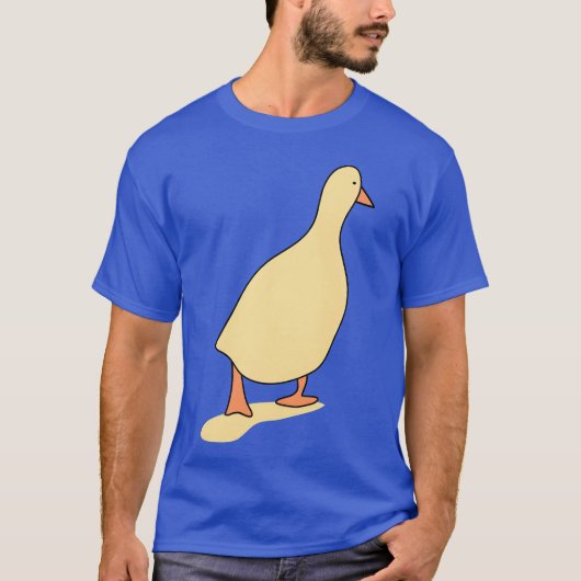 Eend vogel retro t-shirt (Voorkant)