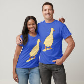 Eend vogel retro t-shirt (Unisex)