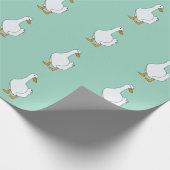 Eend Vogel Witte Eend Cadeaupapier (Hoek)