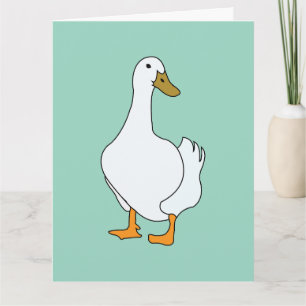 Eend Vogel Witte Eend Kaart