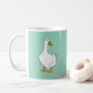 Eend Vogel Witte Eend Koffiemok