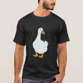 Eend Vogel Witte Eend T-shirt (Voorkant)