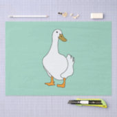 Eend Vogel Witte Eend Tissuepapier (Craft)