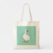 Eend Vogel Witte Eend Tote Bag (Achterkant)